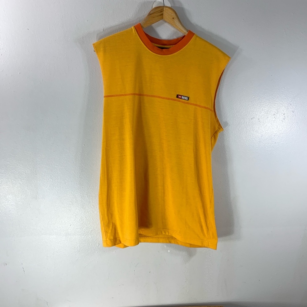 Late 80s early 2000s Y2K DIESEL sleeveless too , muscle tee - Picture 7 of 8